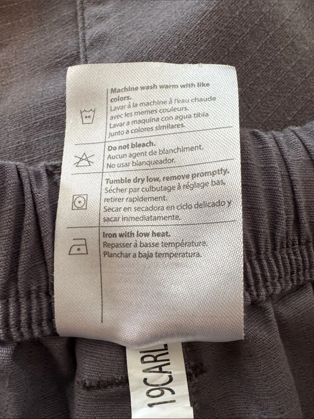 Men's Gray Wide-Leg Work Scrub Cargo Pants